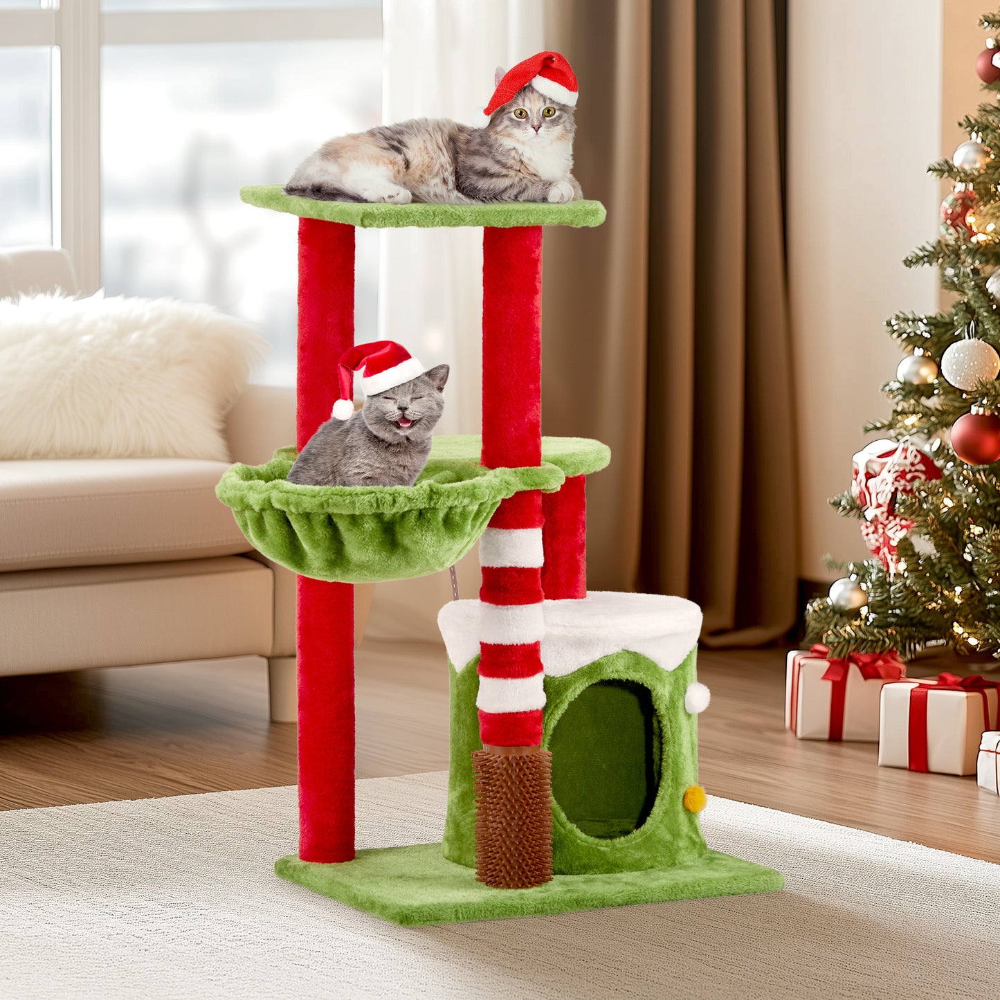 Cat House - Cat Hammock 2 Floor Platform - Cat Climbing Frame