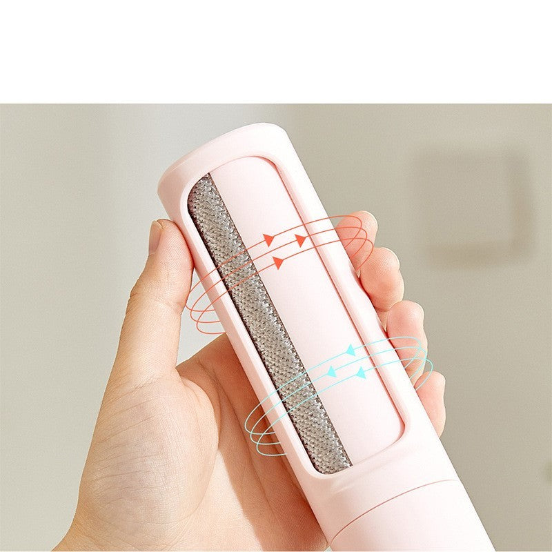 2-1 Reusable Pet Hair Remover Brush Lint Roller Portable Effective Self Cleaning Tool for Cat Dog Fur Hair Dust Removal Brush