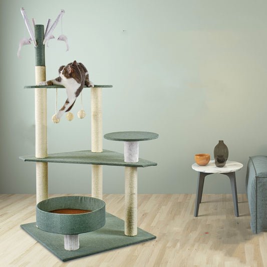 Cat Climbing Frame Litter Tree Integrated Grab