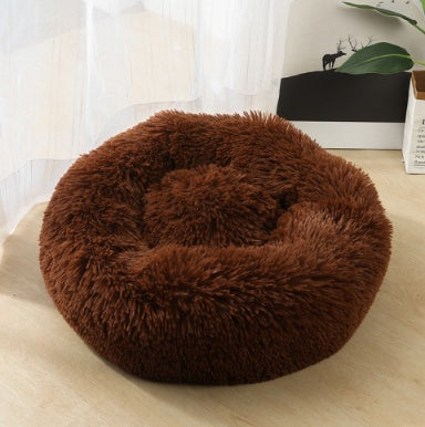 Dog Beds For Small Dogs Round Plush Cat Litter Kennel Pet Nest Mat Puppy Beds