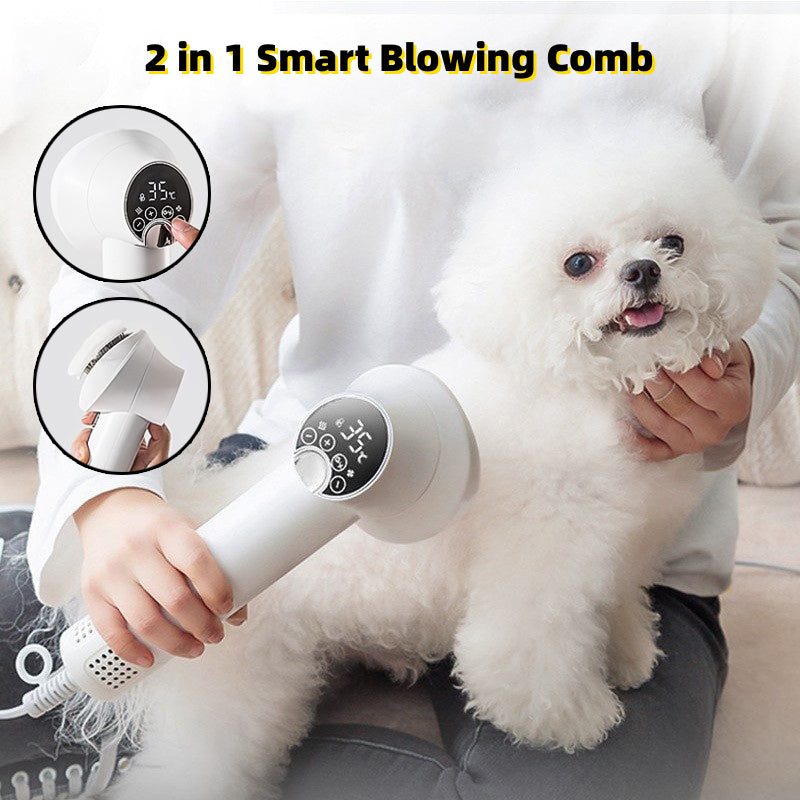 Smart Pet Hair Dryer, Blow & Comb